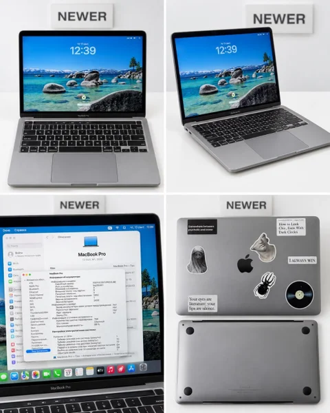 MacBook Pro 13″ M1 8/256GB — laptop, printer, oscilloscope