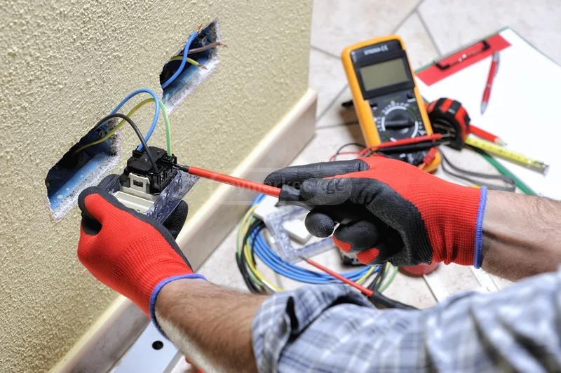 Электромонтажные работы — oscilloscope, power drill