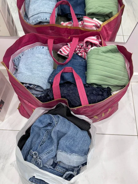 Сумка и пакет женских вещей размер S-M — shopping basket, running shoe, backpack