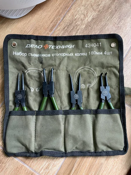 Набор съёмников стопорных колец «Дело Техники» 424041 — carpenter's kit, stethoscope
