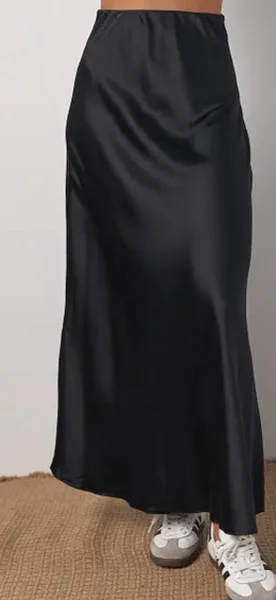 Юбка атласная миди Amisu New Yorker размер 36 — abaya