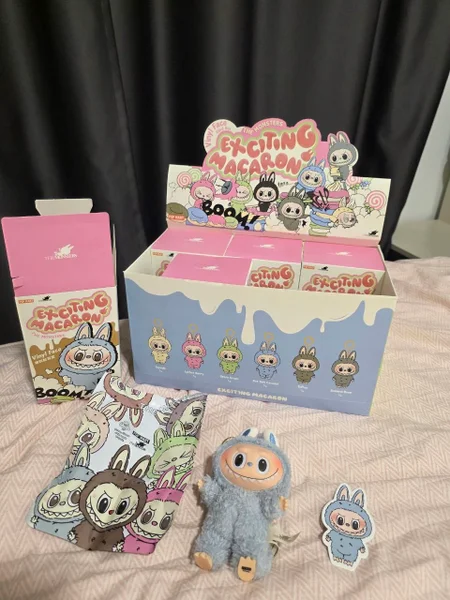 Брелок Labubu The Monsters Exciting Macaron Sea Salt Coconut (открытый)