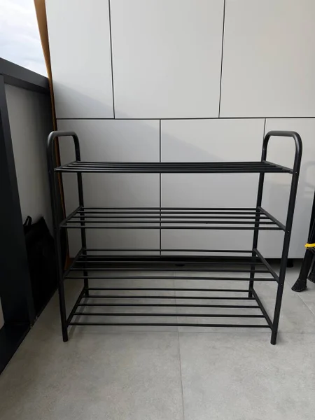 Металлическая обувница на 4 полки JYSK — fire screen, chiffonier, plate rack
