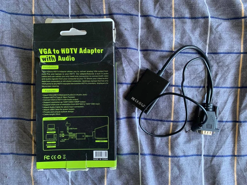 VGA to HDTV адаптер с аудио — modem, book jacket