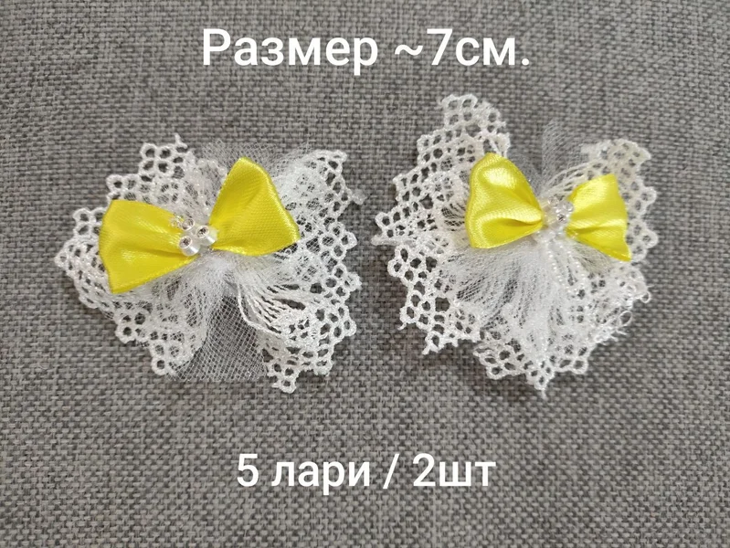 Резинки с бантами для девочки — handkerchief