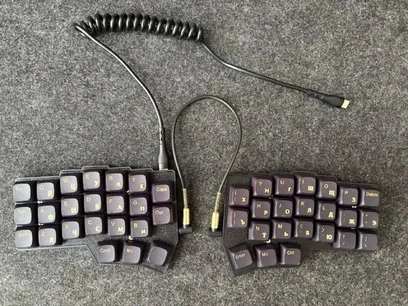 Механическая клавиатура Corne V4.1 — typewriter keyboard, computer keyboard, space bar