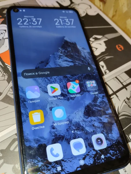 Смартфон Redmi Note 9 — packet, laptop, iPod
