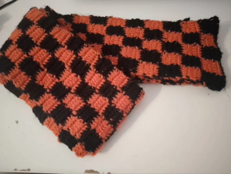Шарф JDH ручной работы — mitten, stole, dishrag
