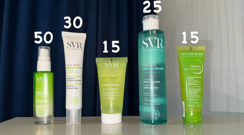 Набор уходовой косметики SVR и Bioderma — lotion, hair spray