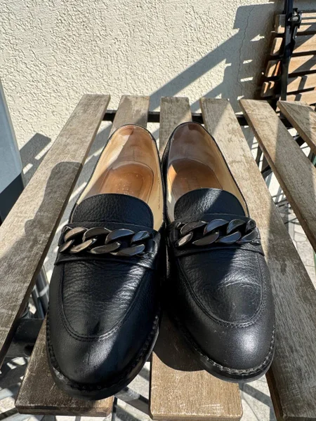 Лоферы женские кожаные черные — Loafer