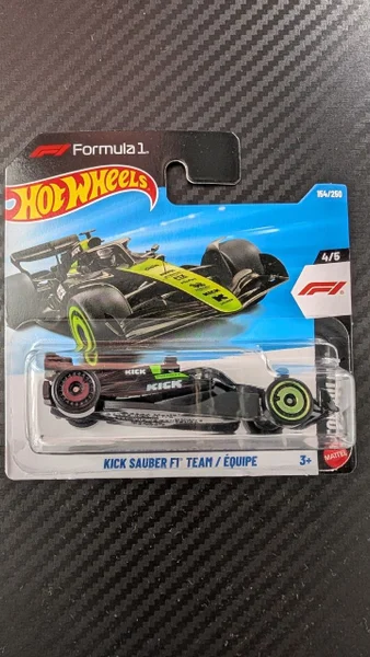 Машинка Hot wheels Formula 1 Kick Sauber — go-kart, racer