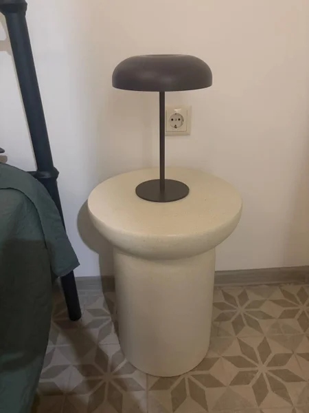 Подставка прикроватная с лампой — toilet tissue, toilet seat, pedestal