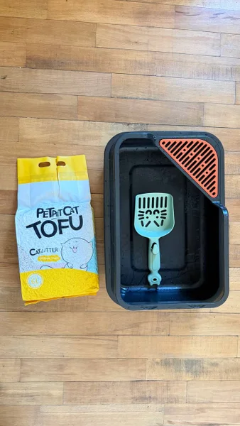 Набор для кошек: лоток, совок, наполнитель тофу — carpenter's kit, soap dispenser