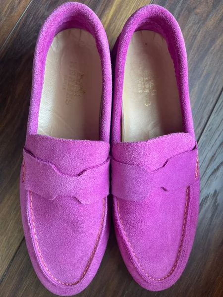 Лоферы замшевые женские — sandal, clog