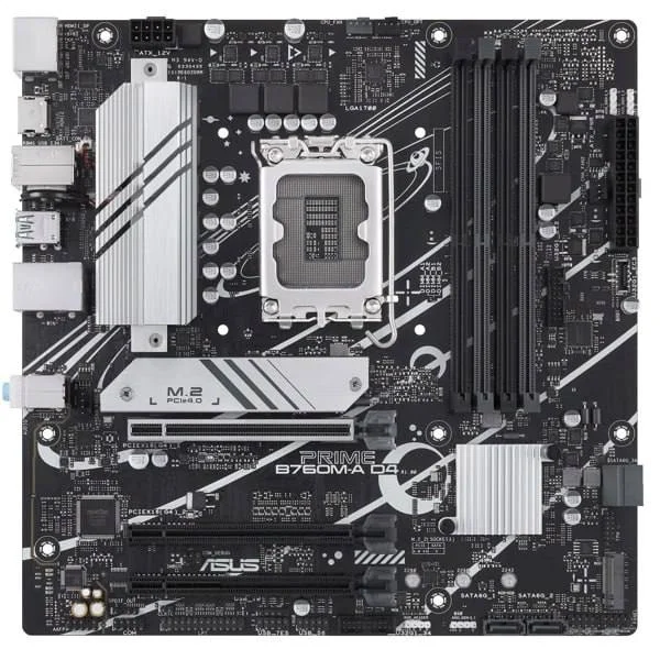 Набор комплектующих: материнская плата Asus Prime B760M-A D4