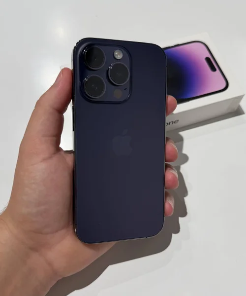 iPhone 14 Pro 256GB Purple — remote control, cellular telephone, iPod