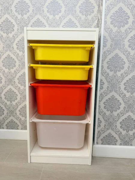 Система хранения IKEA TROFAST — folding chair, tray, plate rack