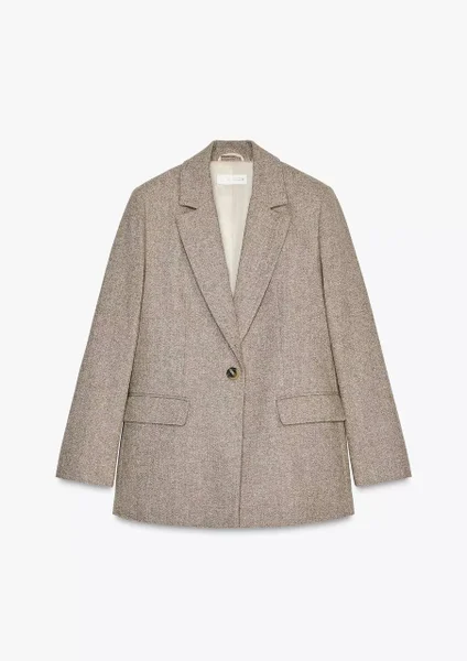 Жакет Zara оверсайз из шерсти — suit, wool