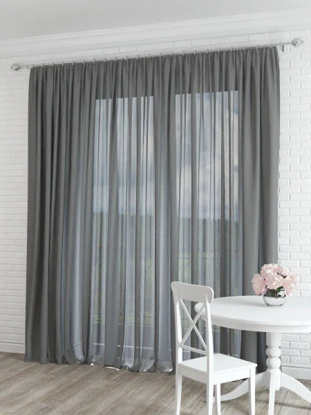 Креп Сатин шторы 5 м с лентой — window shade, shower curtain