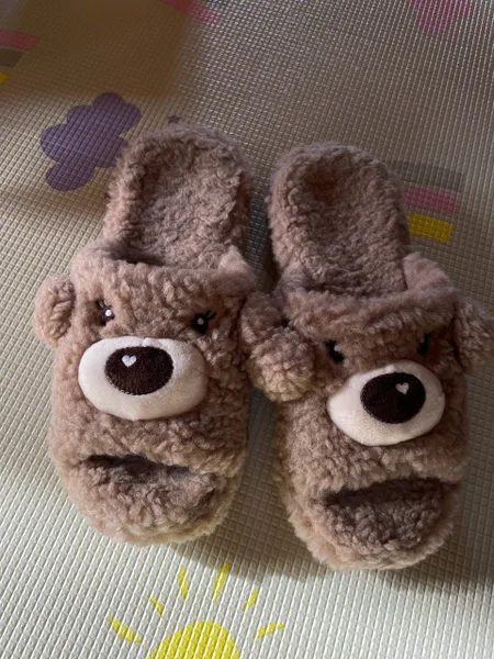 Домашние тапочки новые — teddy, wool