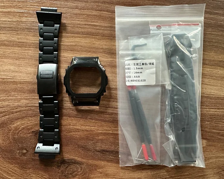 Металлический безель и ремешок для Casio G-Shock GW-5600 — vacuum