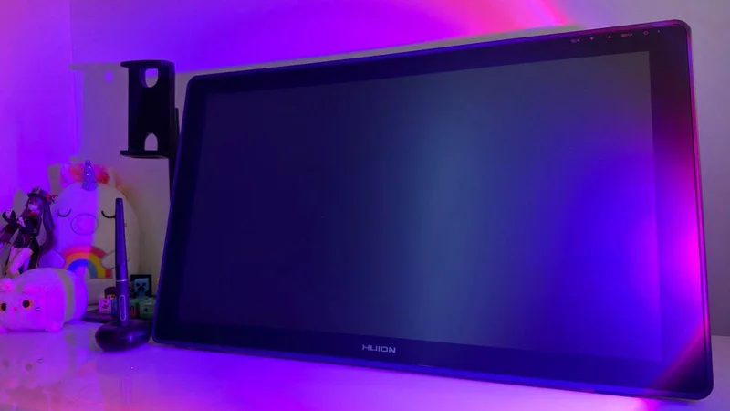 Графический планшет HUION KAMVAS 22 Plus — monitor, screen, notebook
