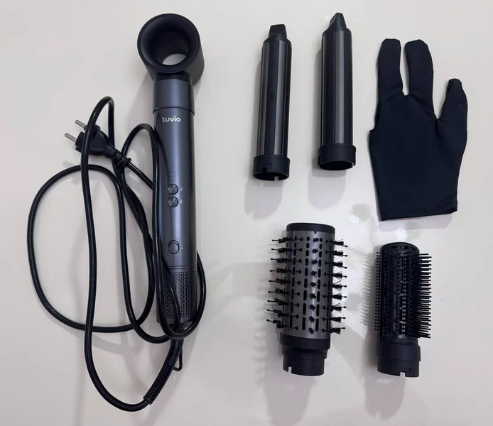 Фен-стайлер Tuvio — carpenter's kit, microphone, screw