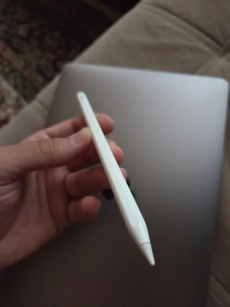 Apple Pencil 2-го поколения — laptop, matchstick, notebook