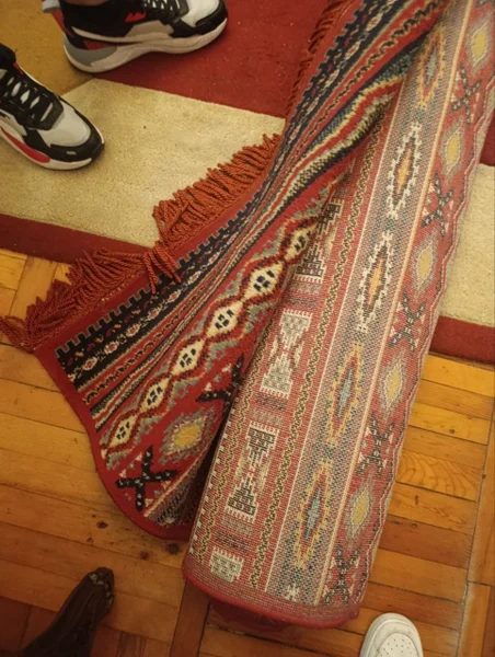 Зеленый ковер-палас 80х3 м — prayer rug, wallet