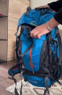 Новый походный рюкзак 65+5 л — backpack, breastplate, oxygen mask