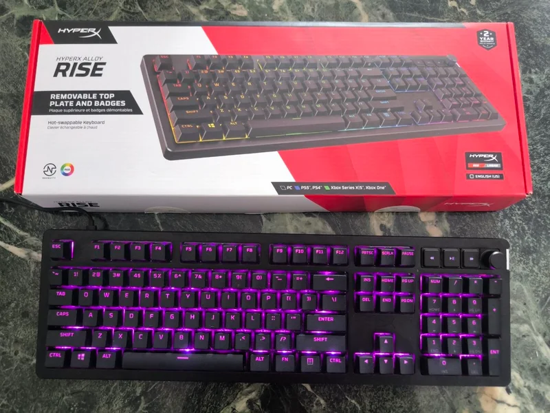 Клавиатура HyperX Alloy Rise — computer keyboard, space bar, typewriter keyboard