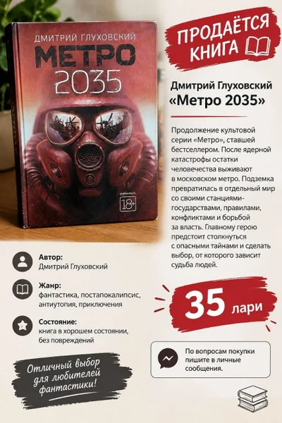 Книга Дмитрий Глуховский 2035 — web site