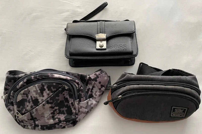Барсетка Hugo Boss кожаная