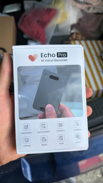 Echo Pro AI Voice Recorder — iPod, cellular telephone, switch