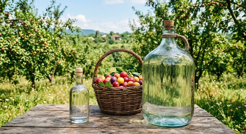 Домашний сливовый бренди Ткемали 45% — water jug, hamper
