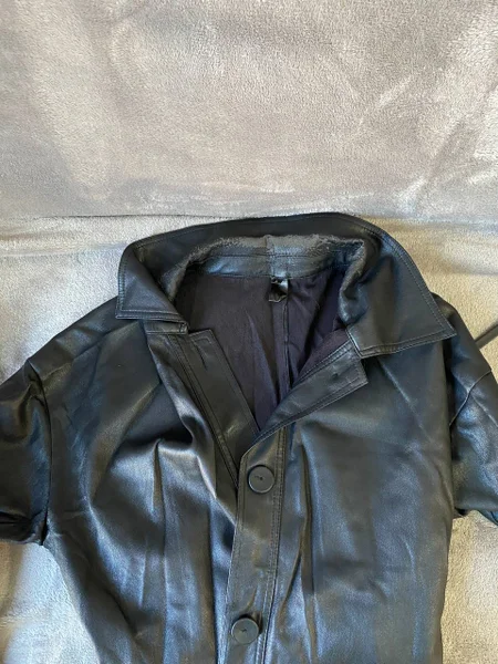 Кожаный тренч куртка плащ — trench coat