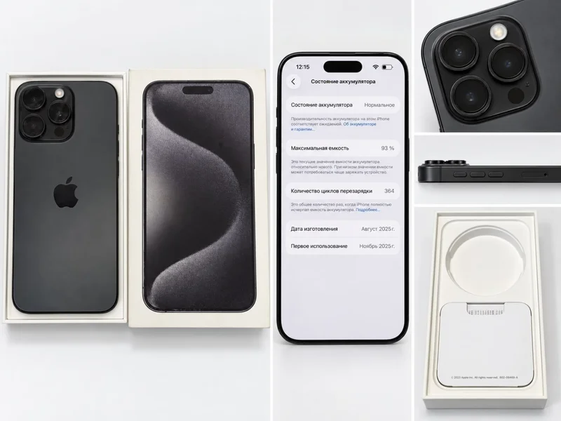 iPhone 15 Pro Max полный комплект