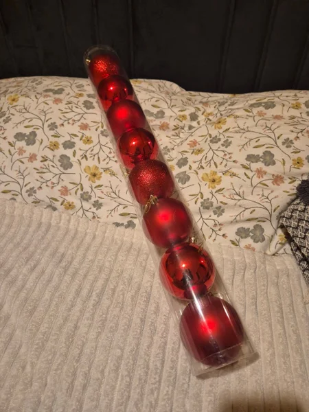 Шары новогодние красные крупные — ballpoint, letter opener, screwdriver