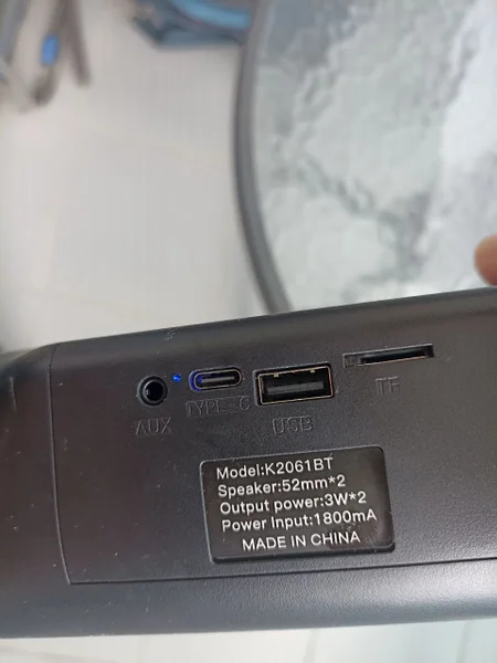 Bluetooth колонка Model K2061BT — CD player, modem
