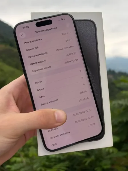 iPhone 15 Pro Max — menu, iPod, hand-held computer