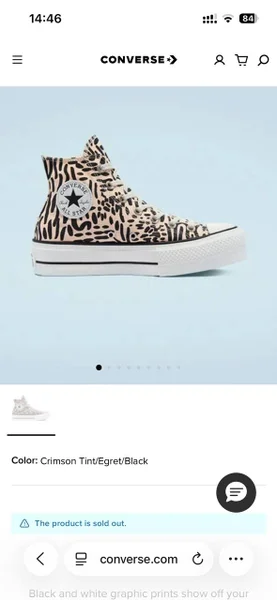 Кеды Converse Chuck Taylor All Star Lift Hi с принтом — running shoe