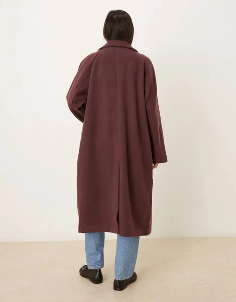 Пальто ASOS DESIGN бордовое — cloak, academic gown, abaya