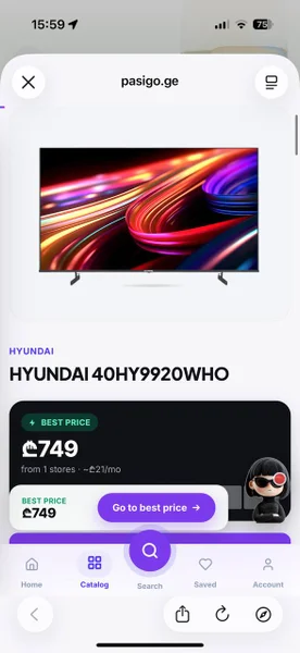 Телевизор Hyundai 40HY992OWHO — web site