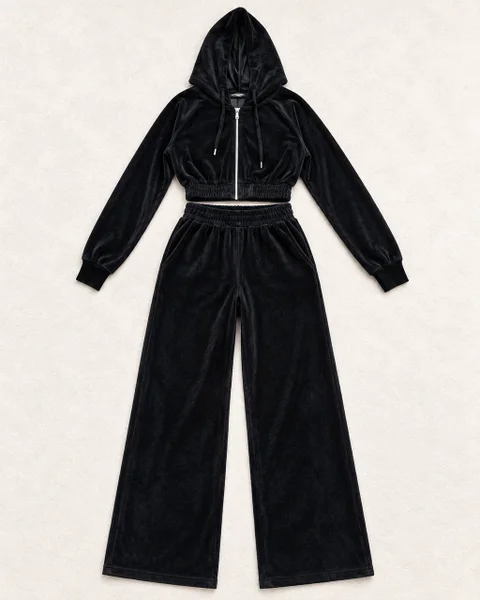 Велюровый костюм M — velvet, overskirt