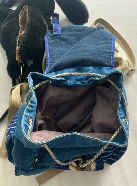 Детский черный рюкзак-кролик — mailbag, backpack, purse
