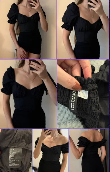 Кроп топ / блуза H&M — brassiere, miniskirt, maillot