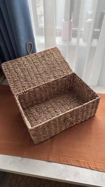 Вязаная шкатулка — hamper, dishrag