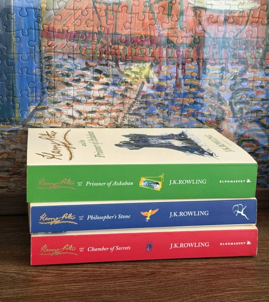 Книги на английском языке Гарри Поттер 1-3 части — book jacket, jigsaw puzzle