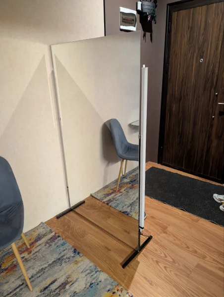 Зеркало на подставке с подсветкой 160х90 — sliding door, doormat