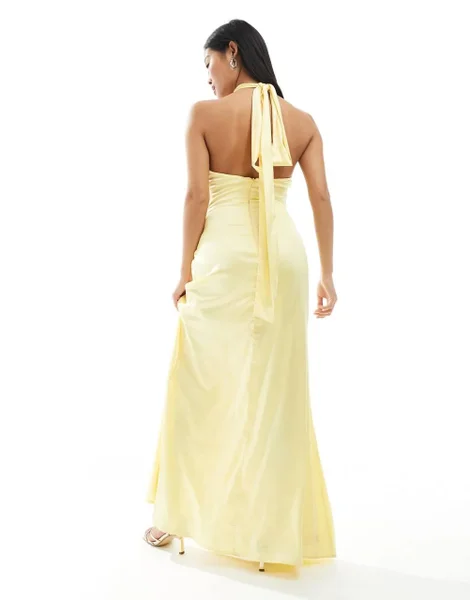 Pretty Lavish трикотажное платье bandeau — gown